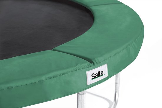 trampoline, groen, padded, randen, rand