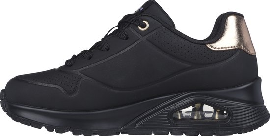 Skechers - maat 32- Uno Gen1 - Shimmer Away Meisjes Sneakers - Zwart