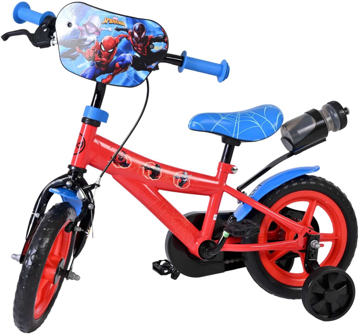 Spider-Man Kinderfiets - Jongens - Mag Wheels - 12 inch - Rood