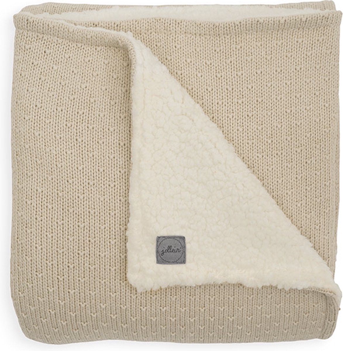 Jollein Ledikant Deken Teddy 100x150cm - Bliss Knit - Nougat