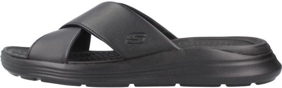 slaapzool, slip-on, sandalen, zwart, comfort-mat