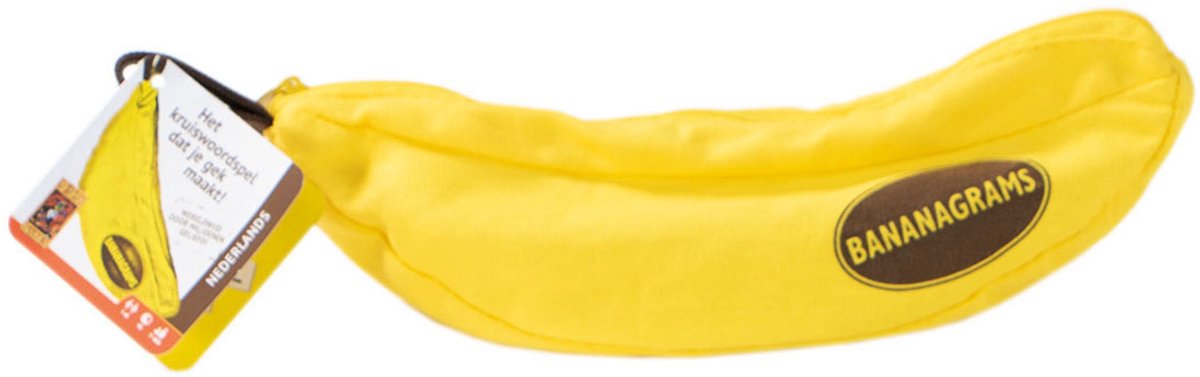 banana, bananenvormige tas, banana speelgoed, bananenriem, BANANAGRAMS