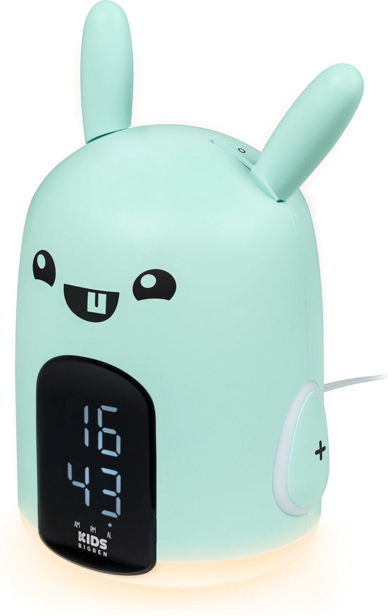 Bigben Kinderwekker met Geluidseffecten - Nachtlamp - Baxter het konijn