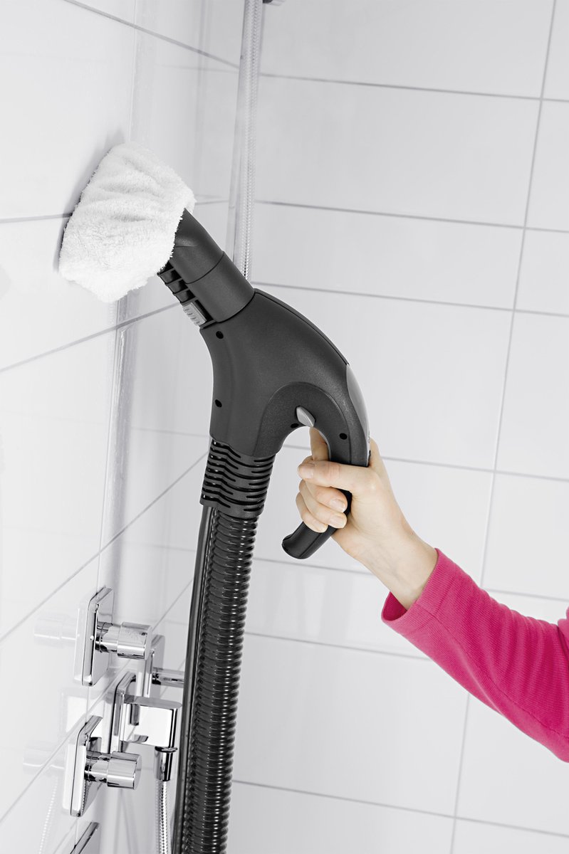 Kärcher SV 7 Stoomzuiger - Stomen, stofzuigen en drogen in één handeling - Opwarmtijd stoomreiniger: 5 min. - Stoomdruk 4 bar - Multi inzetbare reinigingsmachine voor oa. badkamer - vloeren - keuken - trap - garage - opfrissen van tapijt etc.
