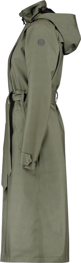 AGU Maat M Trench Coat Long Regenjas Urban Outdoor Dames - Groen