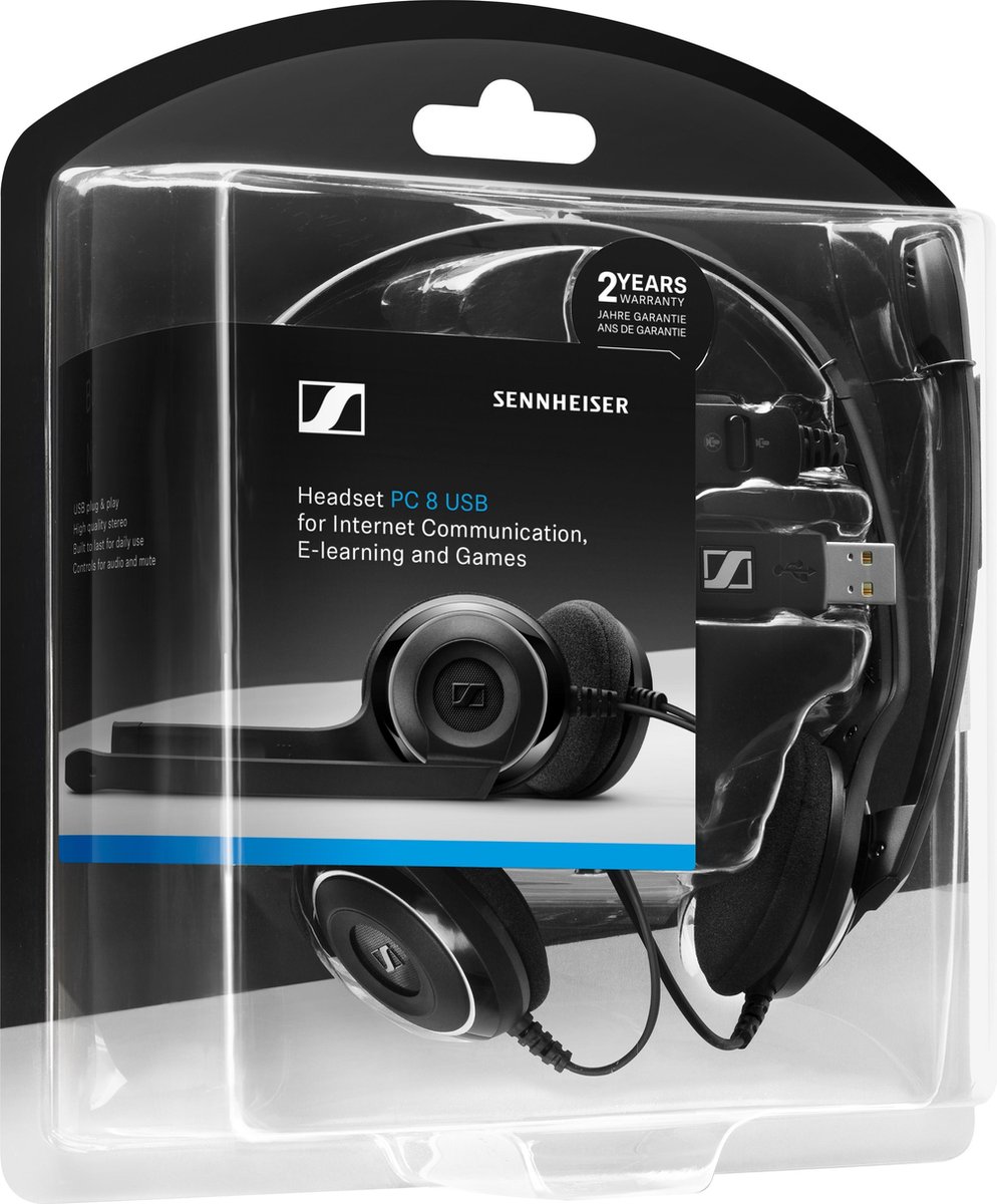 EPOS Sennheiser PC 8 - On-ear headset - Zwart