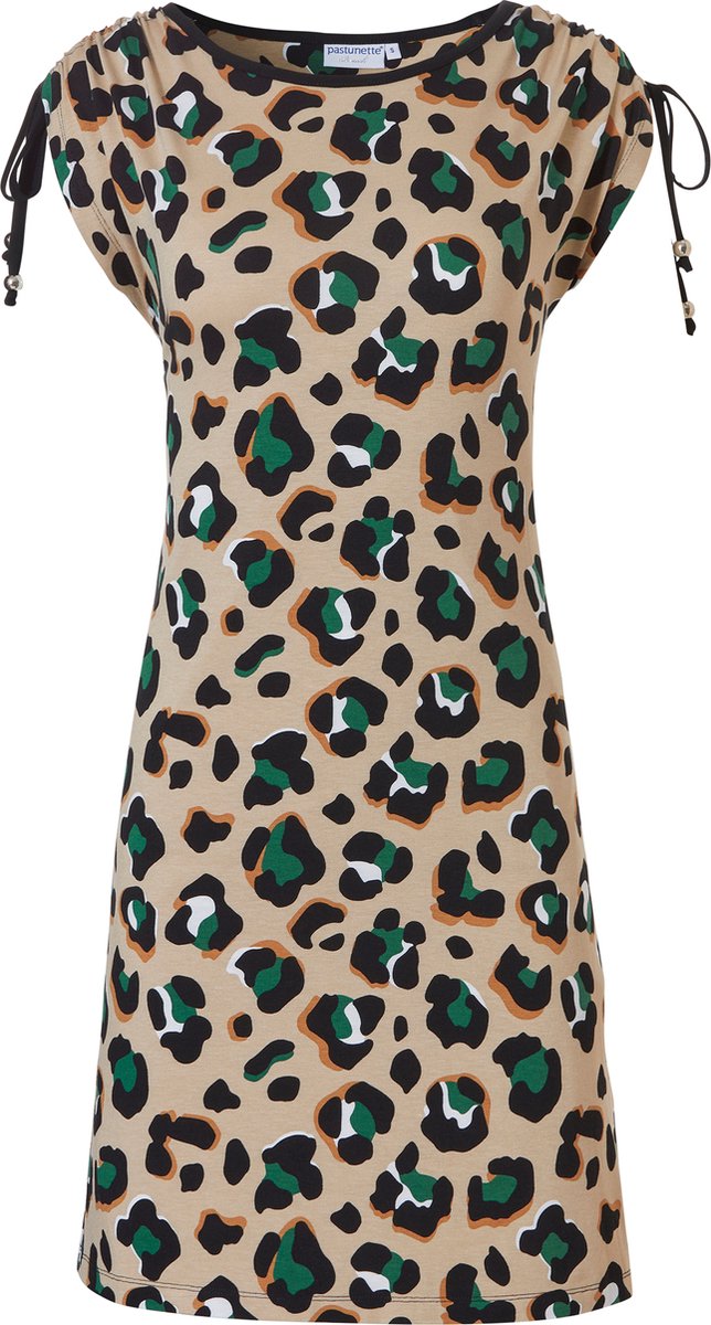 jurk, animal print, leopard, print, kleding