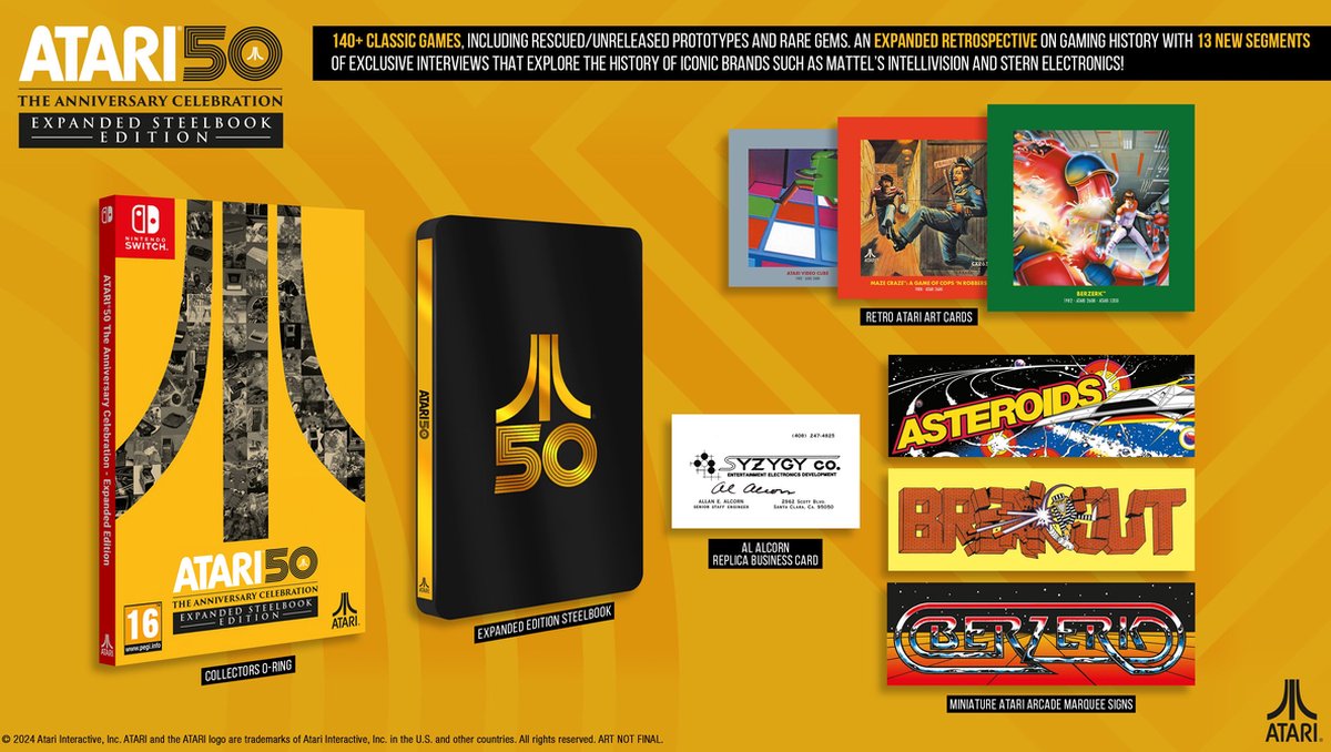 Atari 50 The Anniversary Celebration Expanded Steelbook Edition - Switch