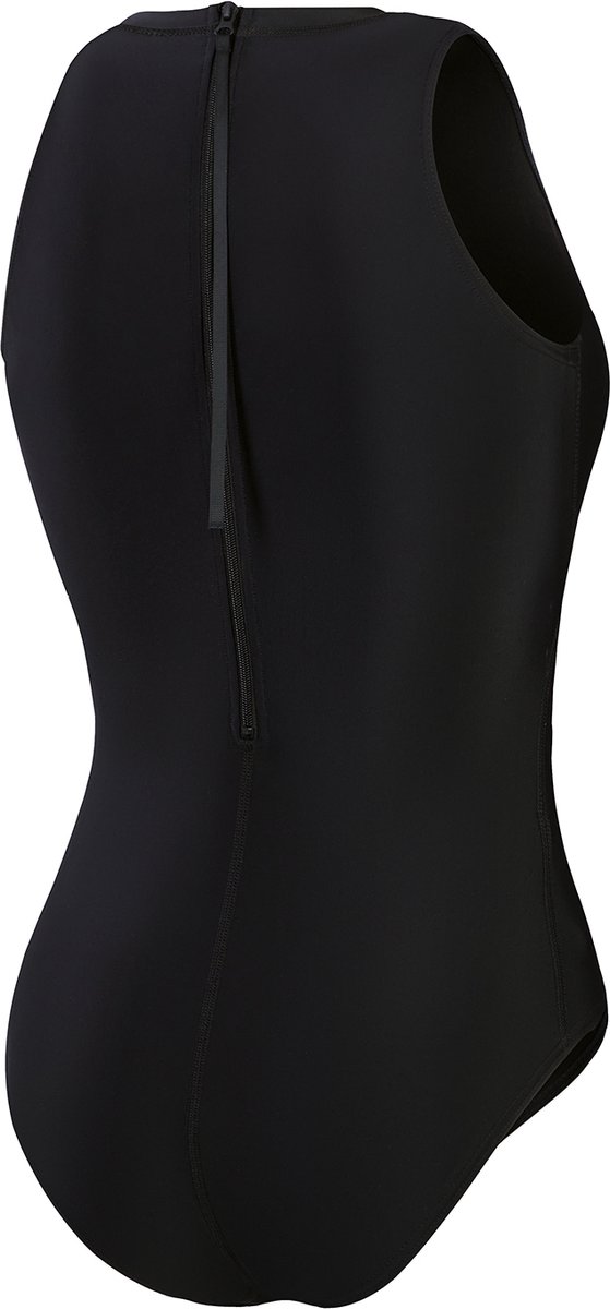 zwarte, bodycon, gilet, rug, ruches