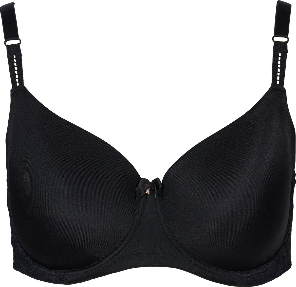 blackegem bra, gevuld, onderboord,  verstelbare bandjes, gladde afwerking