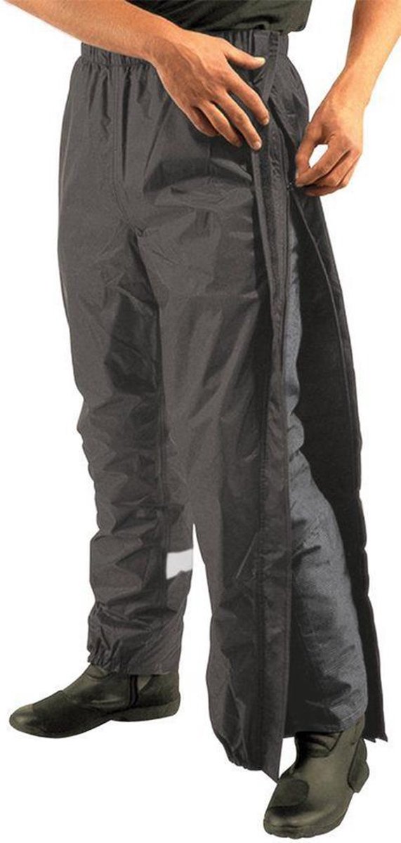 Mac in a Sac - Maat L - Full Zipper Regenbroek - Zwart