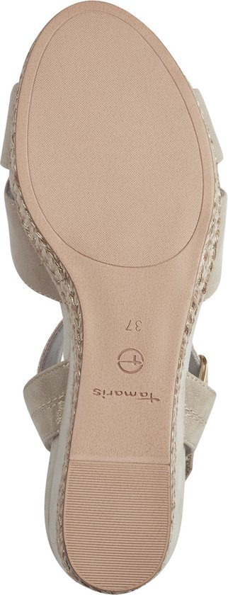 Tamaris Core - maat 37 - Dames Sandalen - CHAMPAGNE