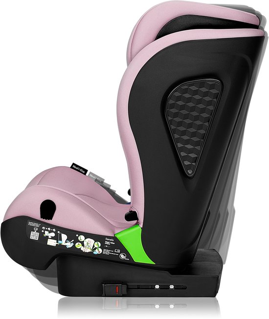 Lionelo Neal i-Size – Autostoel 100-150 cm – ISOFIX of autogordel – Verstelbare hoofdsteun (10 standen) – Kantelbare rugleuning (4 standen) – Side Impact Protection – Bekerhouder – EPP/EPS schuim – Afneembare hoes – Comfortabel & universeel