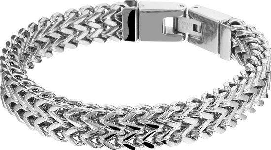 The Jewelry Collection - Armband 10 mm 19 cm - Staal