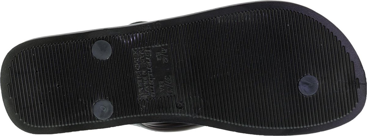 flip-flop, thong, rubber, black, sole