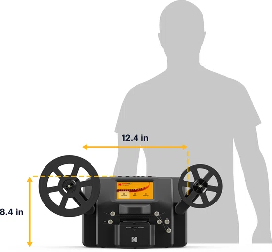 Kodak - Reels Film Digitizer - Te Gebruiken met SD-kaart - 5 Inch LCD-scherm als Display