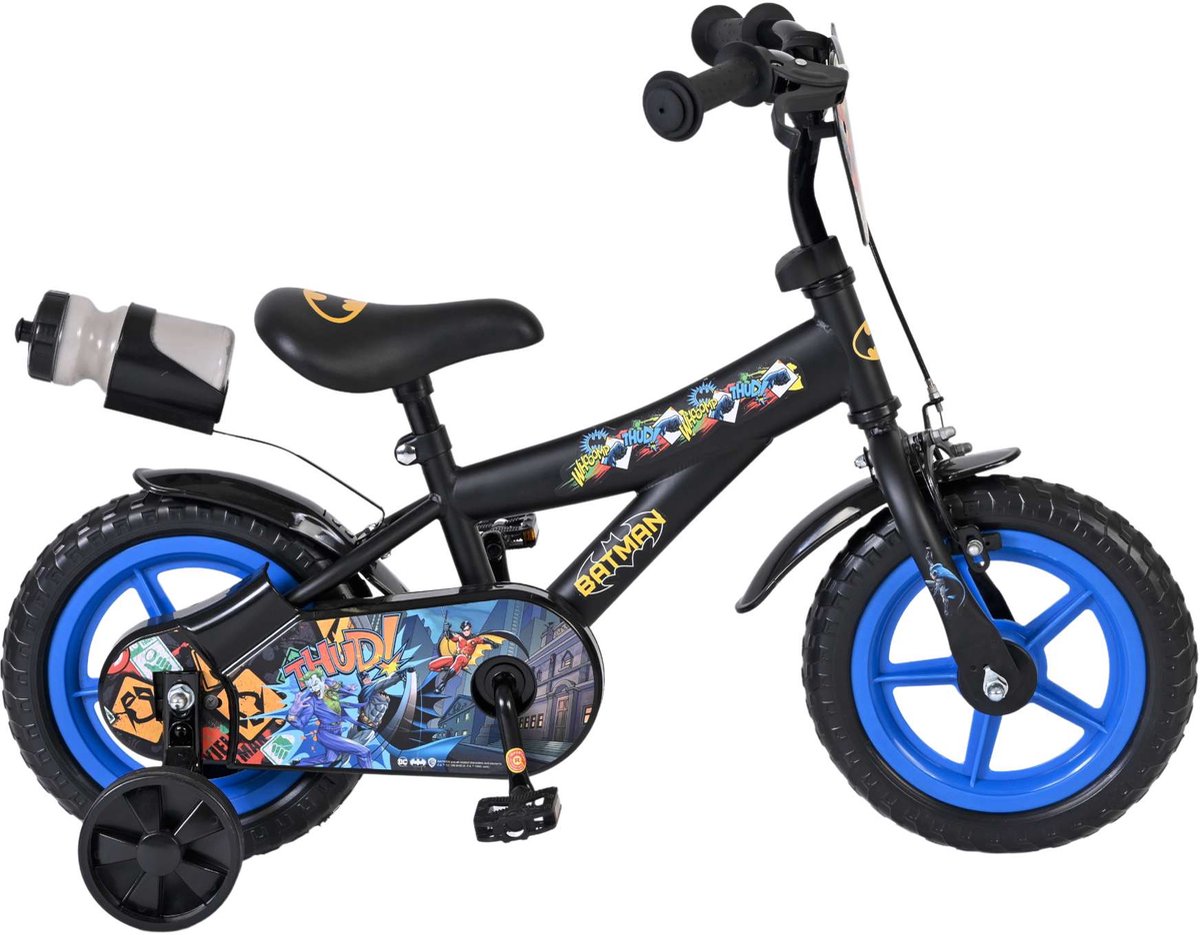 Batman Kinderfiets - Jongens - Mag Wheels - 12 inch - Zwart