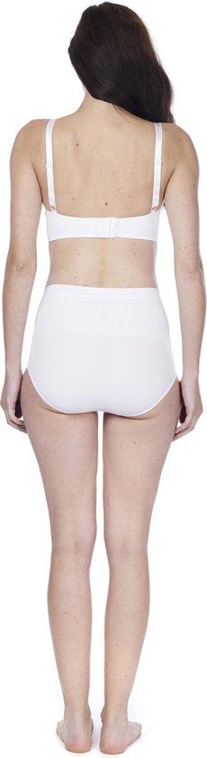 Noppies - M/L - Naadloze Zwangerschapsslip Waist - White