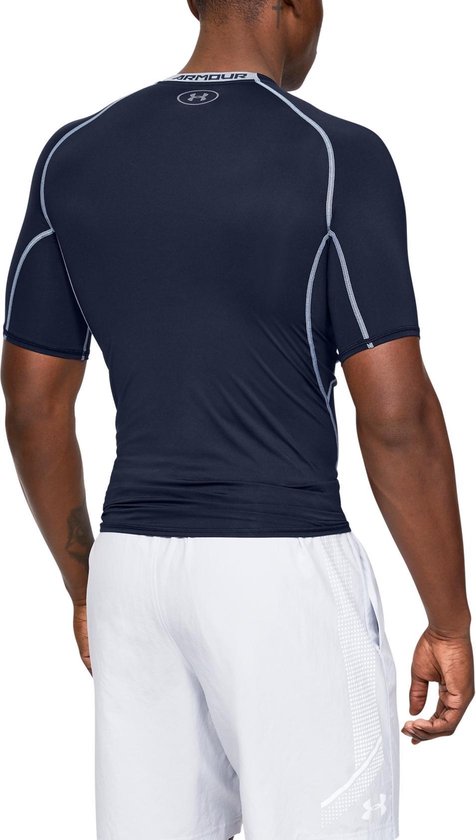 Under Armour HG  S/S Fitness Shirt Heren - Maat M