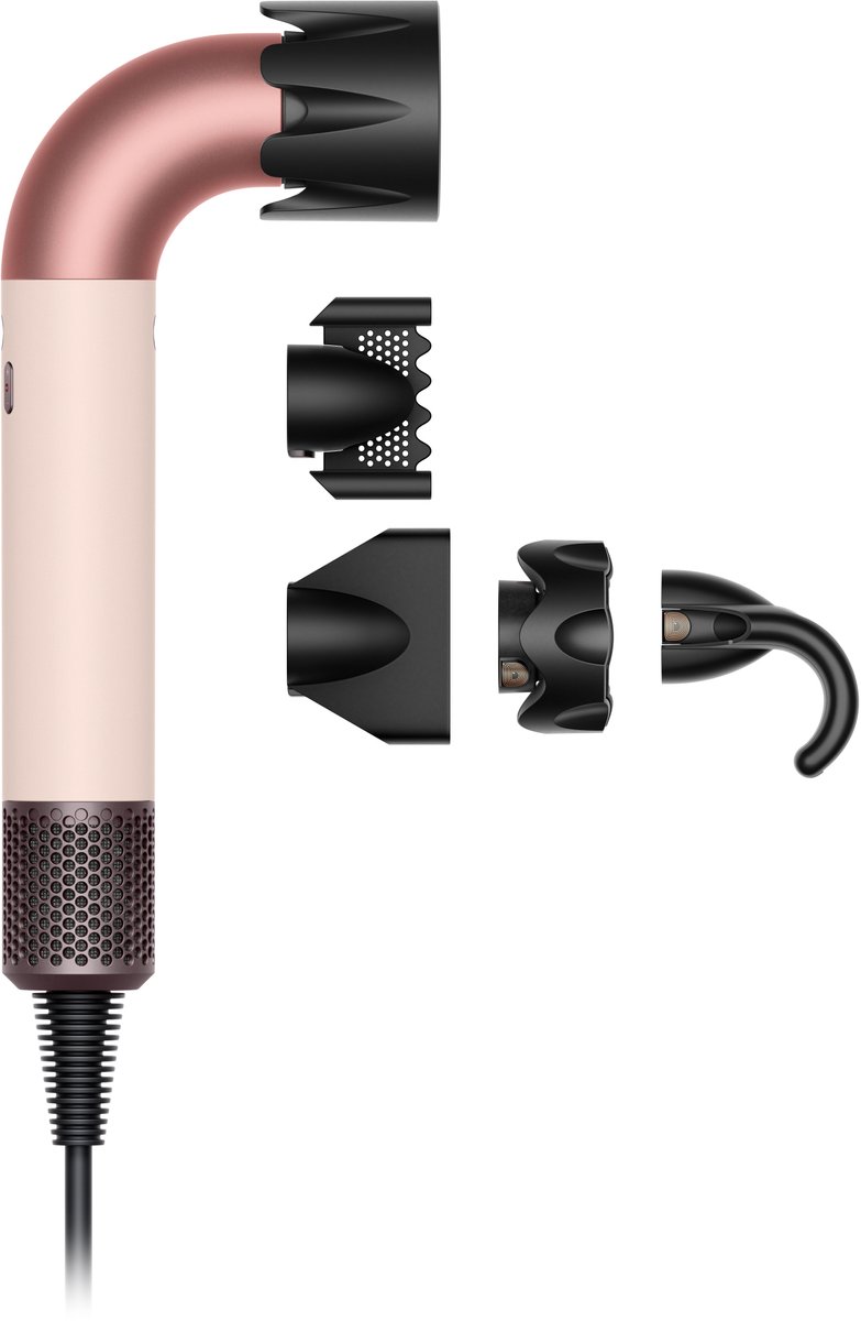 haardroger, blow dryer, roze, geïsoleerd, verborgen onderdelen