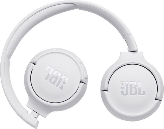 JBL T500BT Wit - Draadloze on-ear koptelefoon
