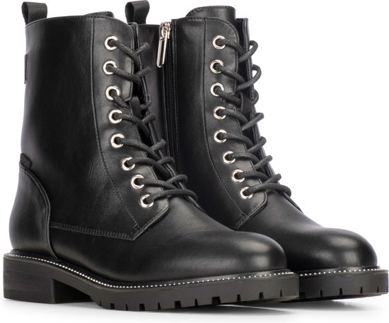 Posh by Poelman - Maat 40 - KIEK Dames Enkellaars - Zwart