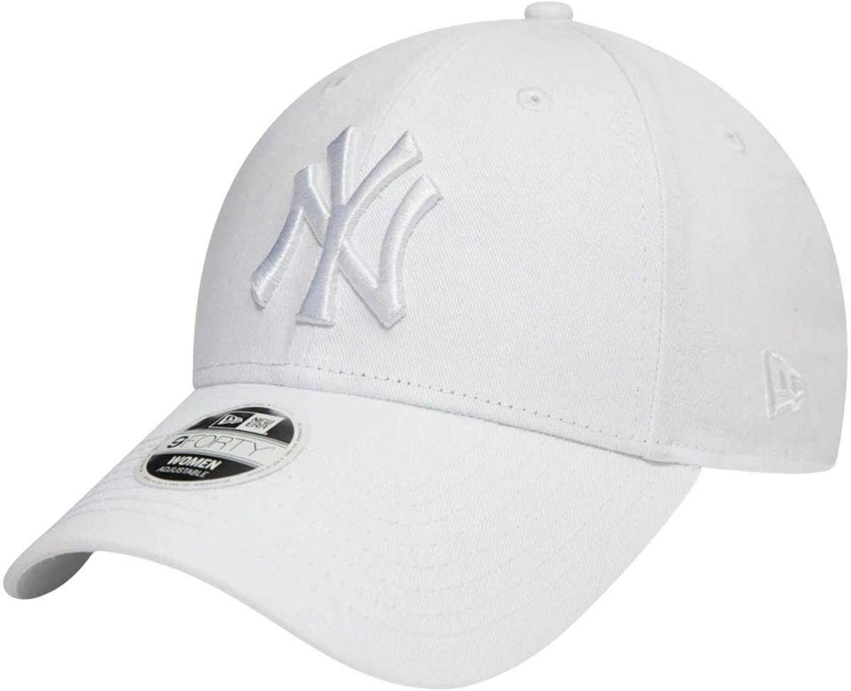 cap, baseball cap, white, New York, embroidered logo