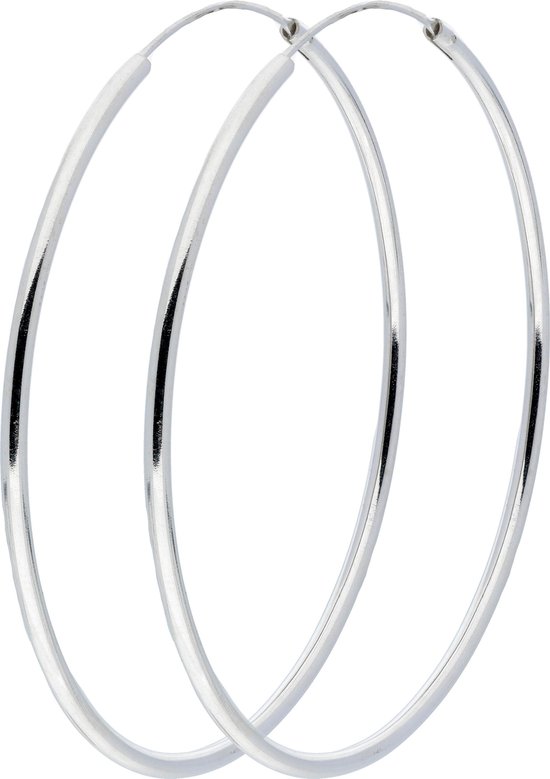 Silver Lining - draadoorringen - zilver - Ø60 mm - ronde buis - 1.9 mm