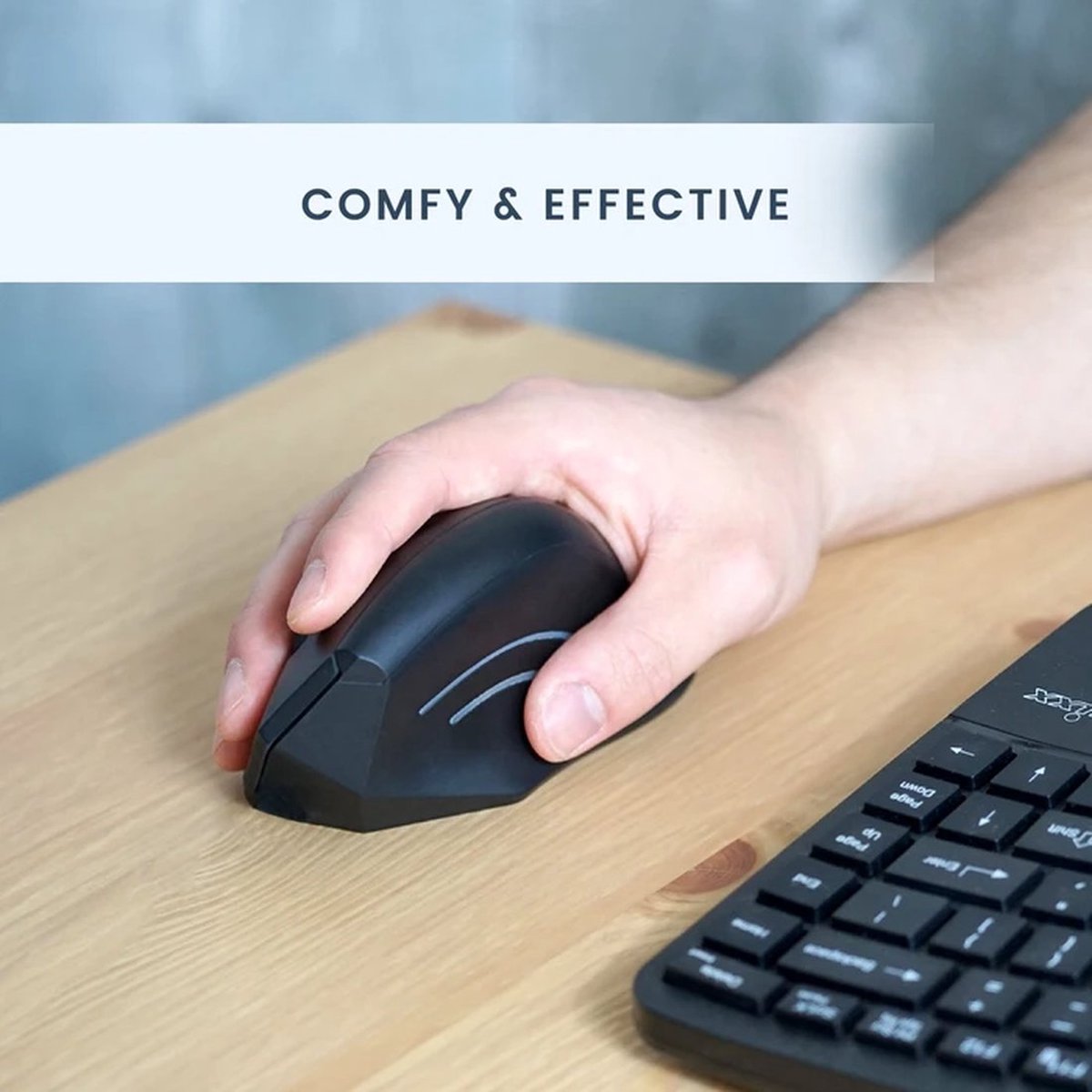 Perixx Perimice 608 Programmeerbare Ergonomische muis (Rechts - Optisch -draadloos)