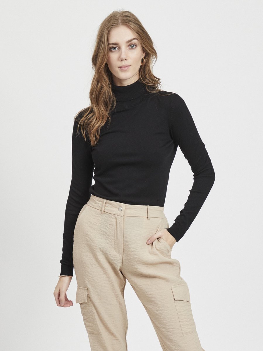 VILA - Maat L - VIBOLONIA ROLLNECK LS KNIT TOP-NOOS Dames Trui