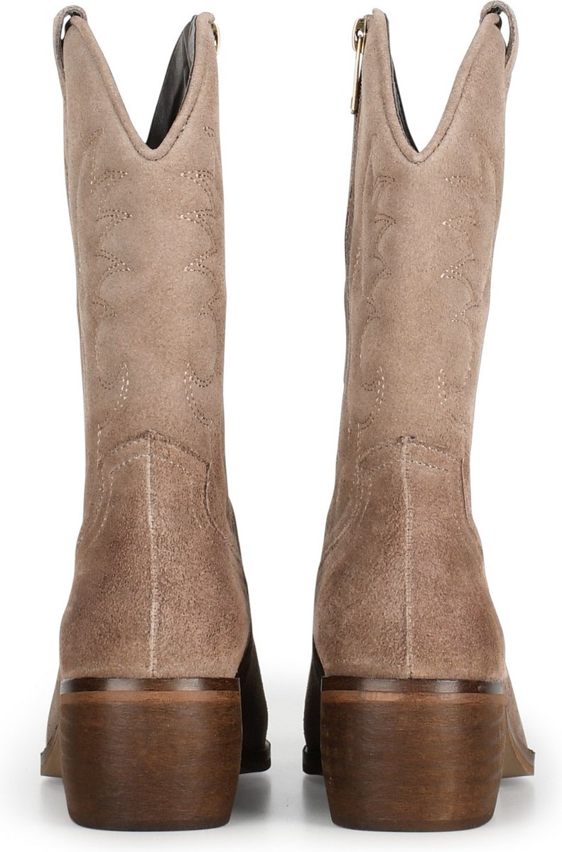 PS Poelman - Maat 39 - BABS Dames Western Laarzen - Beige
