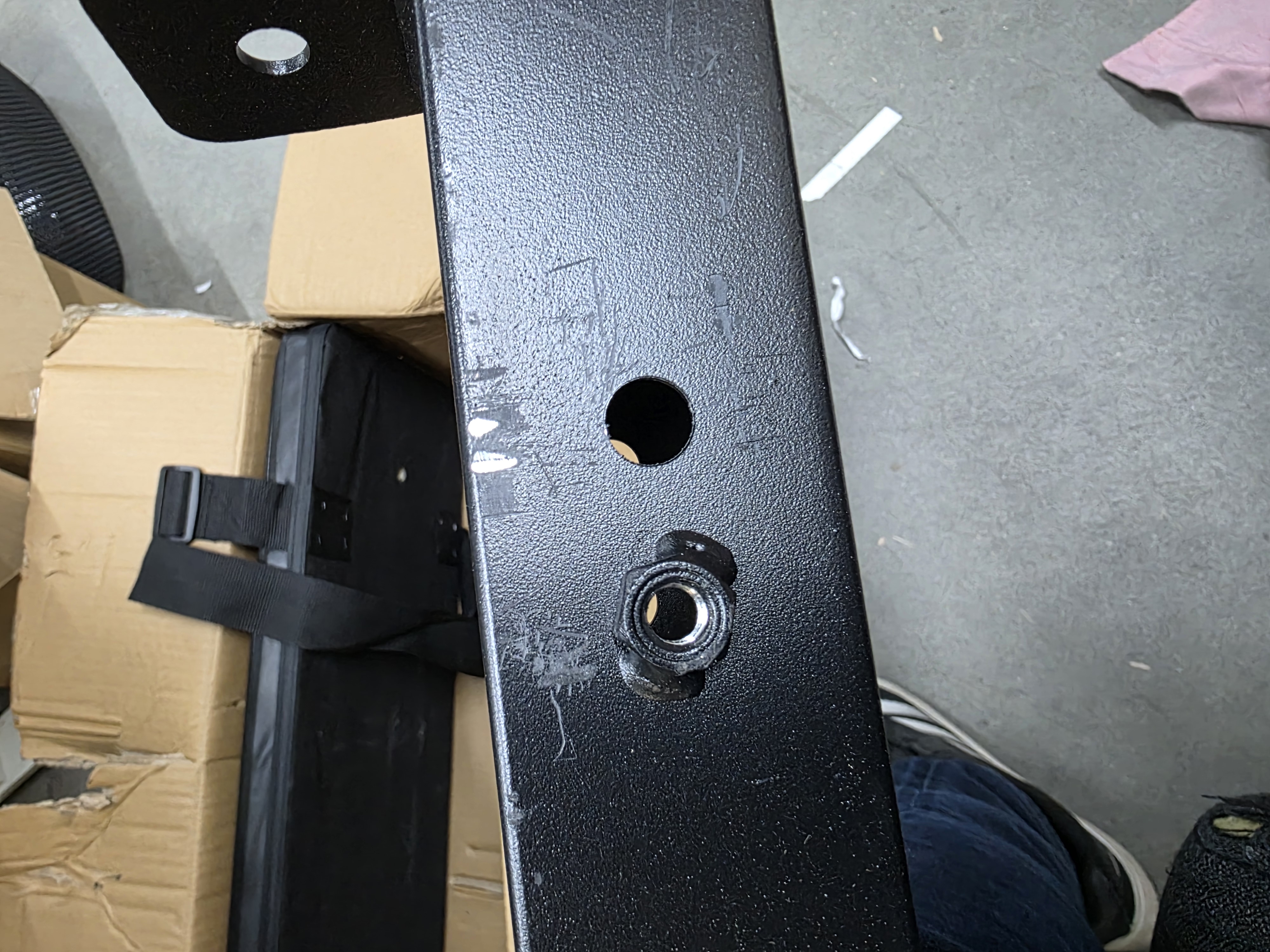 staal, gietwerk, kaderbout, gat, gasket/boorgat