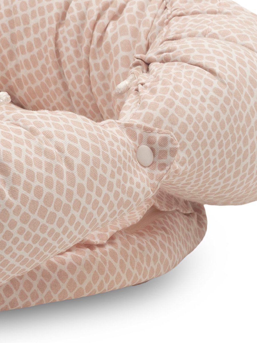 Jollein Babynest Snake 90x52cm - Pale Pink