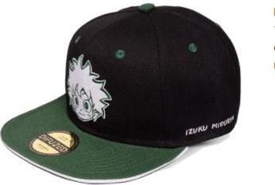 My Hero Academia - MHA Snapback Pet - Zwart-Groen Cap