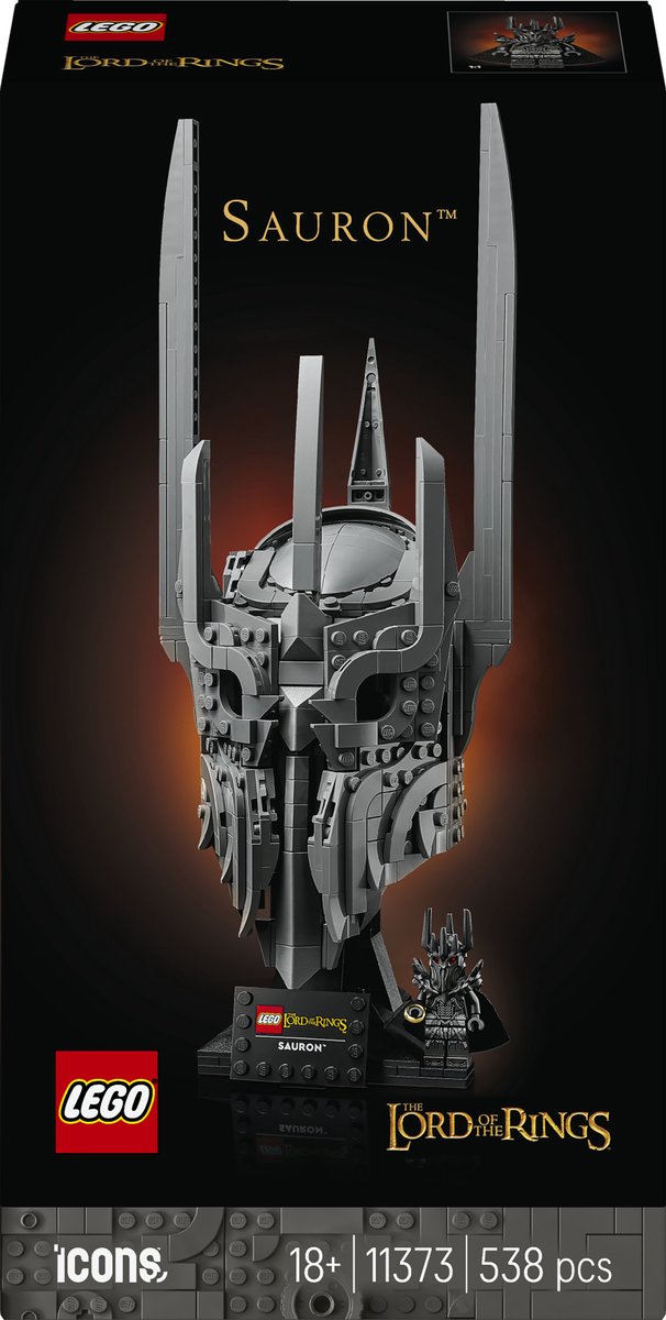 lego, sauron, lord of the rings, minifigure, helmet