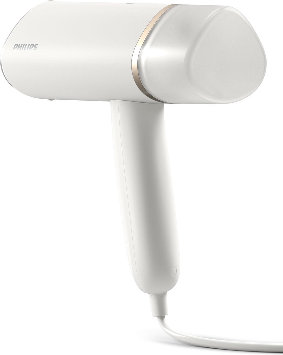 Philips Kledingstomer STH3020/10 - Opvouwbaar - Compacte Handstomer - Snel Warm – Lang Snoer - 1000 Watt - Incl Reistas - Wit