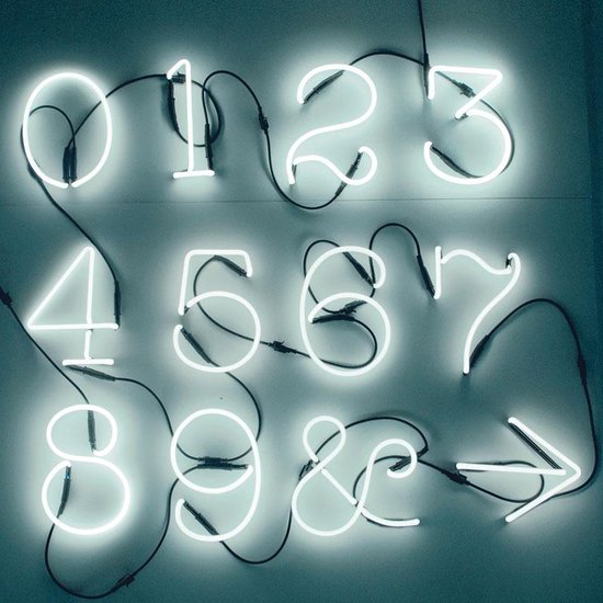 Neon Art Neon cijfer 9
