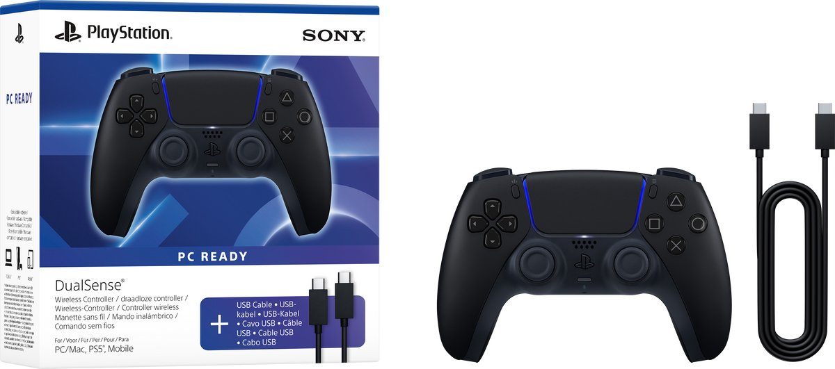 PS5-controller, DualSense, draadloze controller, USB-C, kabel inbegrepen