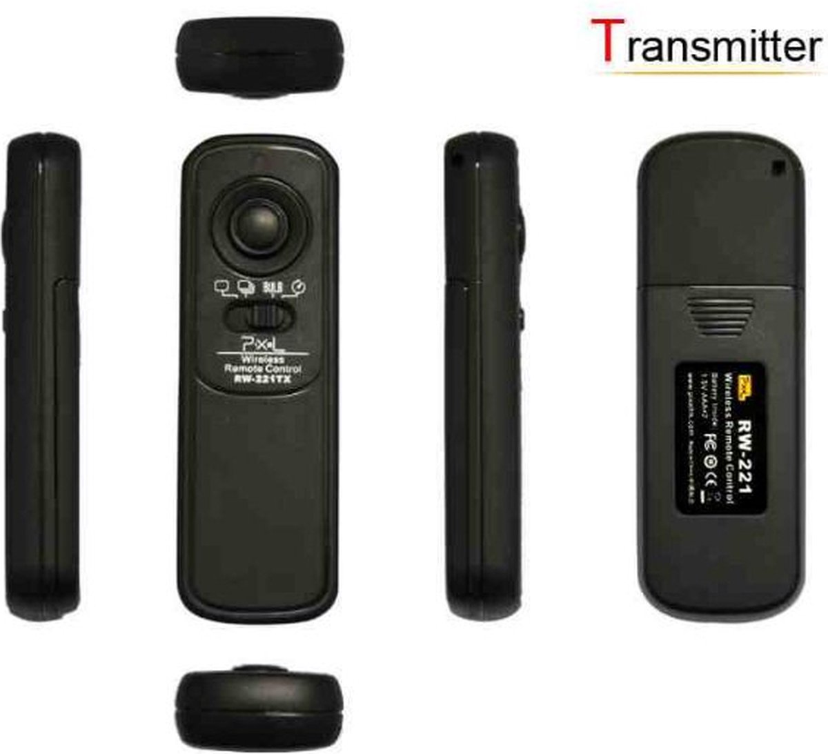 Pixel Draadloze Afstandsbediening RW-221/E3 Oppilas voor Canon