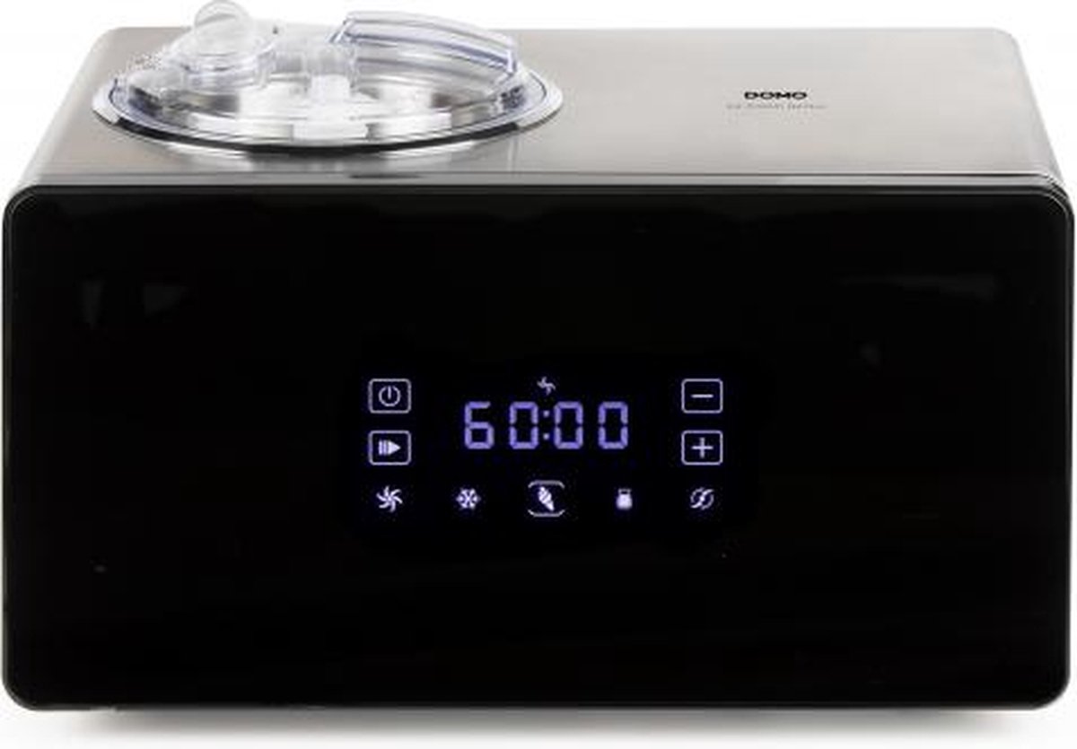 DOMO DO9252I IJsmachine Ice Cream Genius - Met yoghurtprogramma - 1.5 L - Display