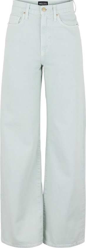 Pieces  - Maat 31 X L30 - PCHOLLY ULTRA HW WIDE JNS GREEN BC Dames Jeans