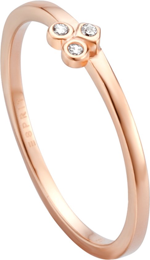 Esprit Play - ring - Zilver roségoudverguld - Rosékleurig - Maat 18.00