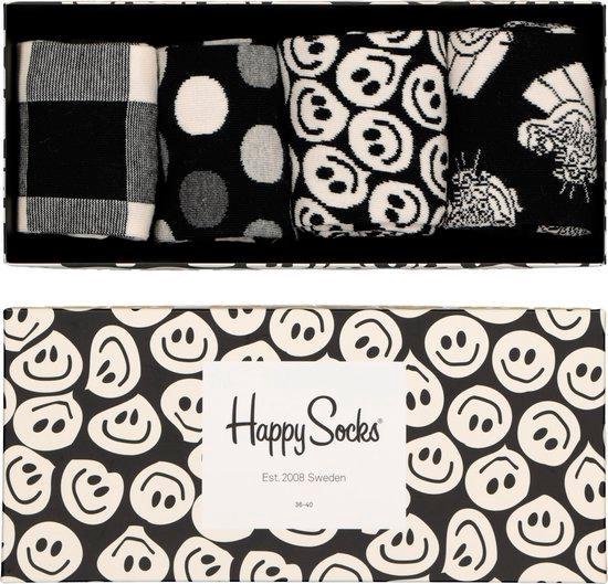 Happy Socks Black & white giftbox - Maat 41-46