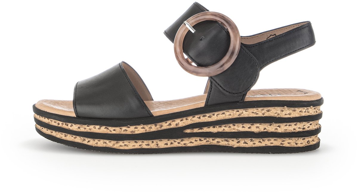 Gabor - maat 38.5 - Sandalen Dames - Zwart
