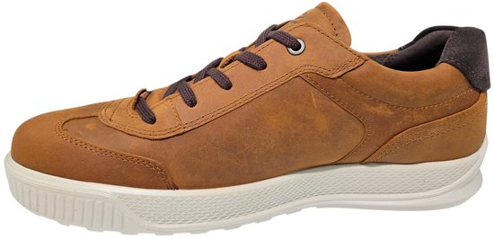 sneaker, latuurteug, camel, donkere-len, wit-basiszool