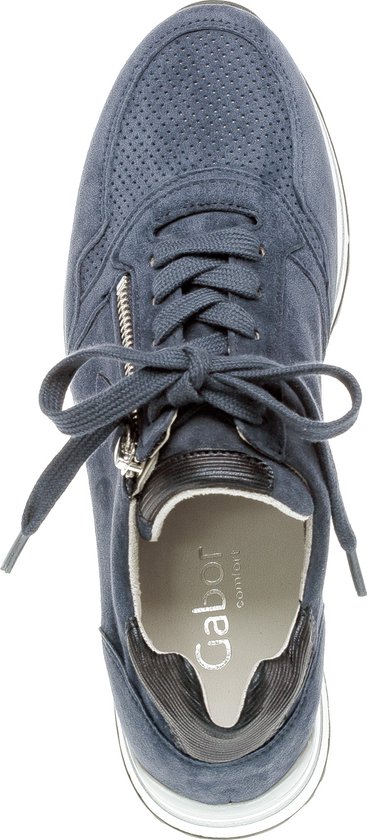 Gabor Sneaker 46.528.26 - maat 38.5 - River Marine Blauw Suède