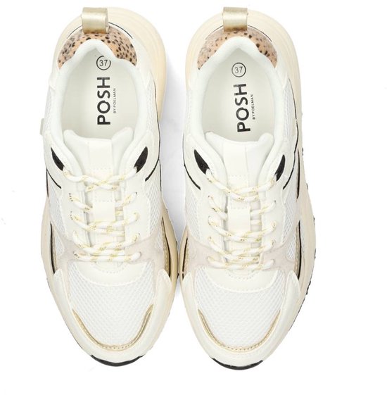 sneakers, witte schoen, mesh stof, veters, sportschoen