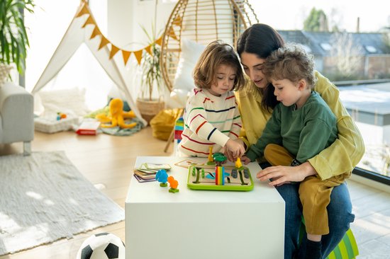 SmartGames - Safari Park Jr. - 60 opdrachten - educatief spel voor kleuters - Olifant, Giraffen en L