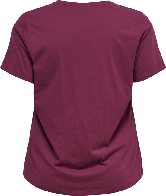Only Play - Maat 48/50 - Curvy Curvy Aeries Regular Shirt Dames Sportshirt - Beet Red