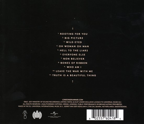 London Grammar - Truth Is a Beautiful Thing - CD